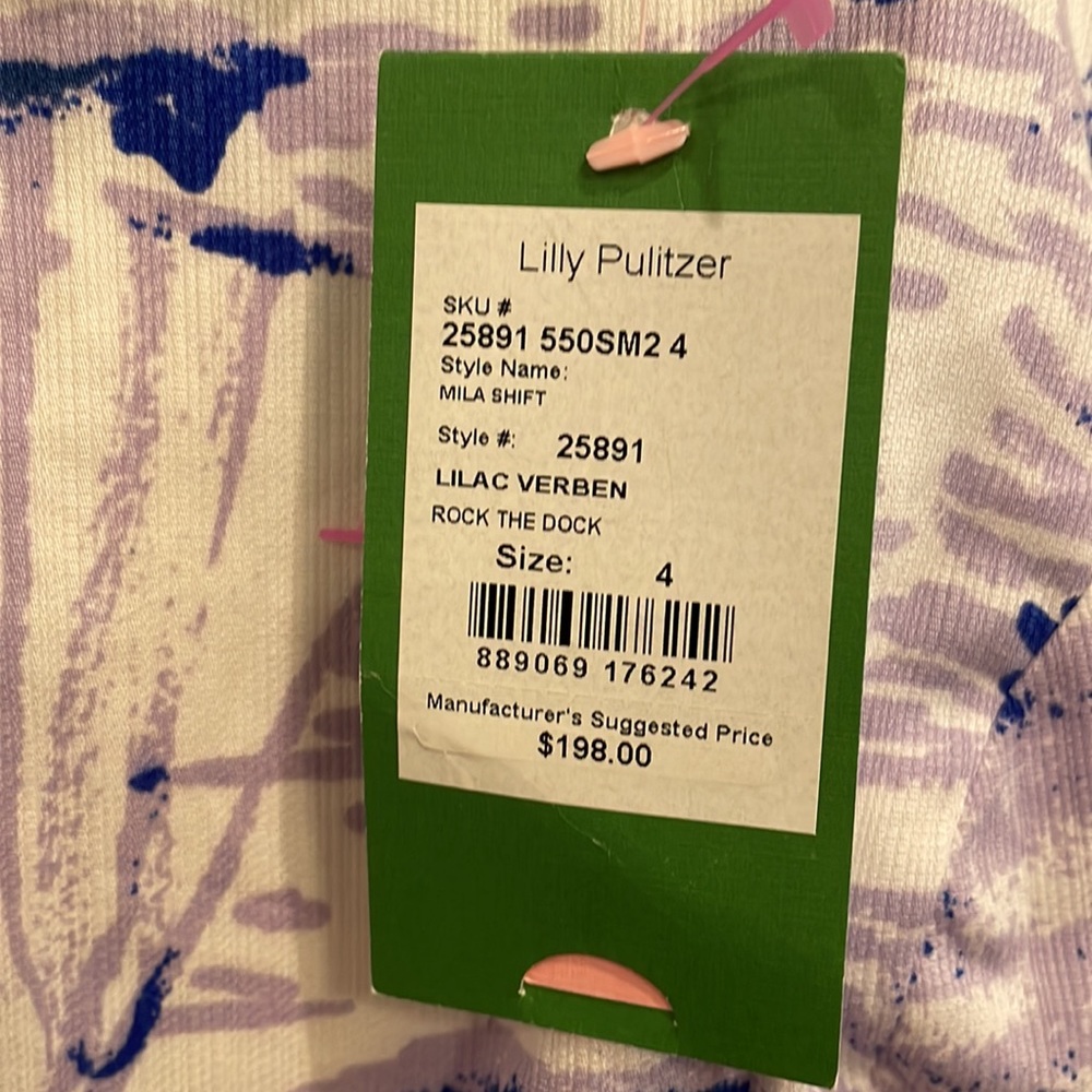 Lilly Pulitzer NWT size 4  Mila Shift dress - Picture 3 of 6